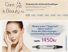 Tablet Screenshot of care-beauty.se